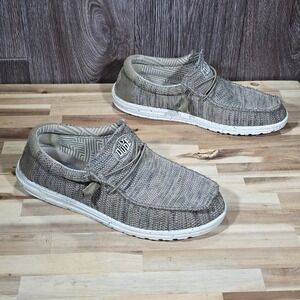 Hey Dude Wally Sox Brown Loafers Slip On Shoes Men's Size 12